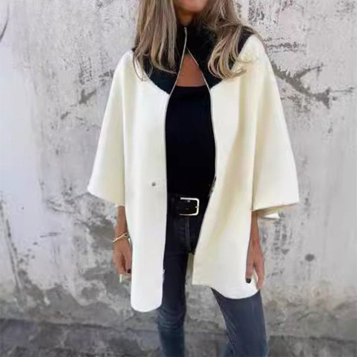 Drune | Stylish two-tone long jacket for elegant layered looks
