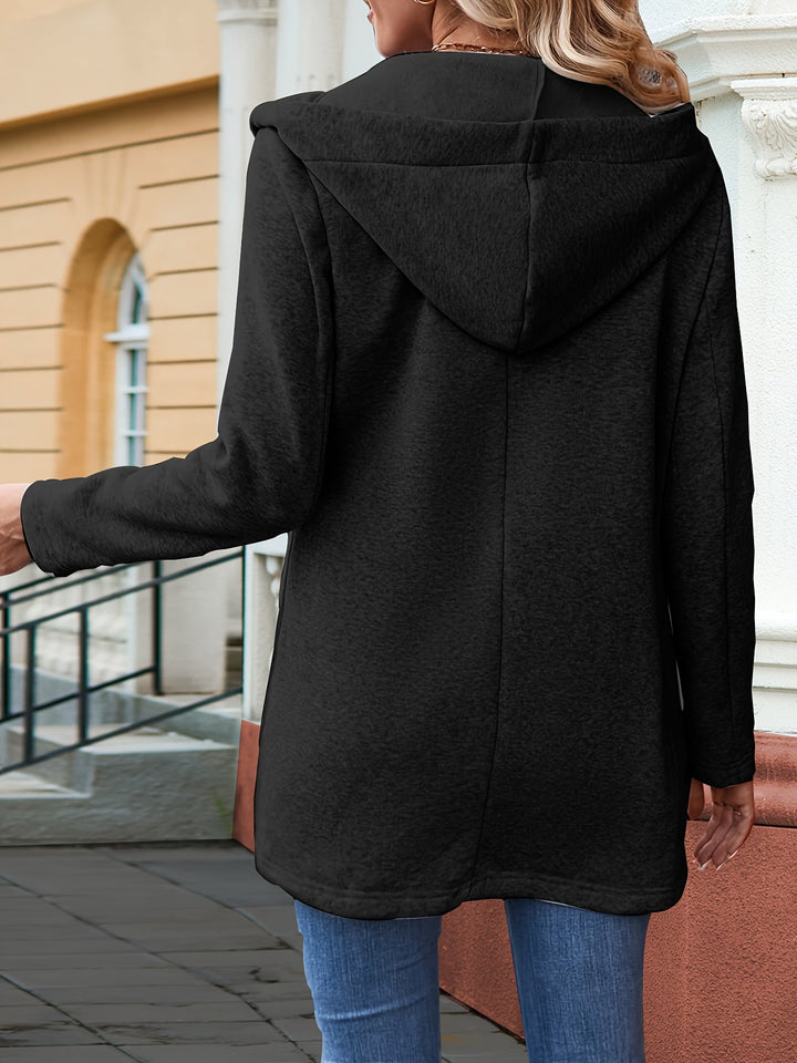 Drune | Reißverschlussjacke mit Kapuze Polyester/baumwolle Lässig und Komfortabel