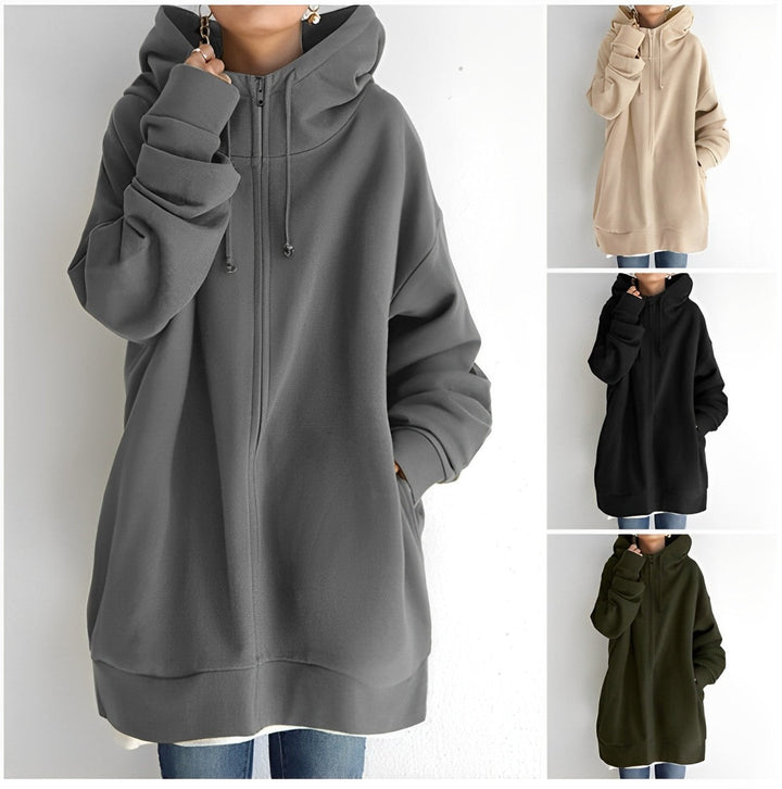 Drune | Fleece-Hoodie mit Reißverschluss