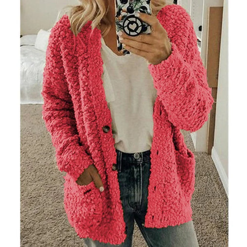 Drune | Mode Lange Warme Strickjacke