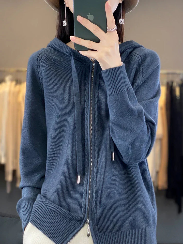 Drune | Luxuriöser Kapuzen-Cardigan