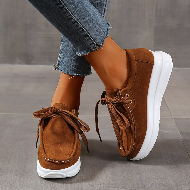 Drune | Stylische Dicke Wildlederschuhe Mit Rutschfester Sohle Und Bequemer Passform