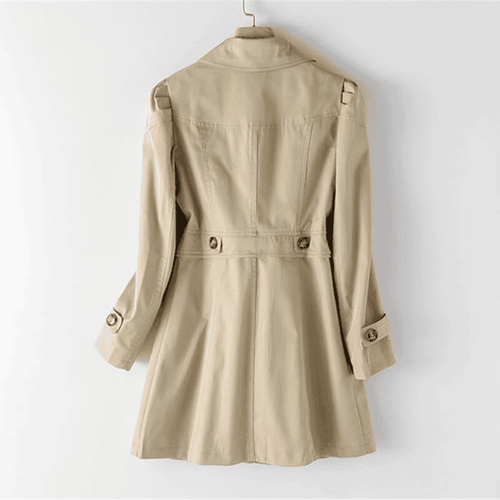 Drune | Ein-Knopf-Trenchcoat mit Gesteppten Schultern für Damen