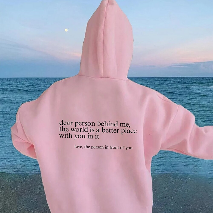 Drune | Hoodie mit Rücken-Spruch