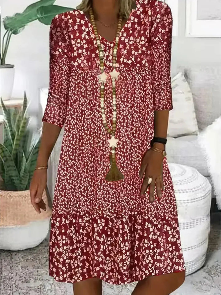 Drune | Damen Sommerkleid mit Blumenmuster