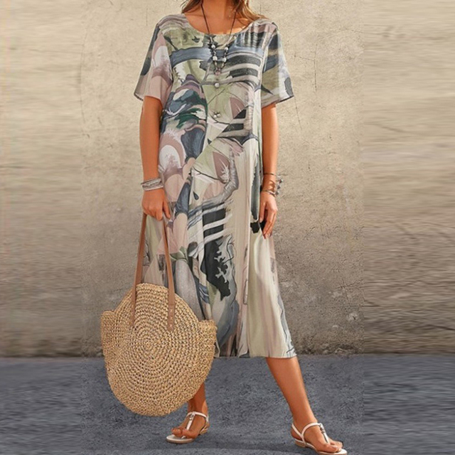 Drune | Lässiges Plus-Size Bindekleid
