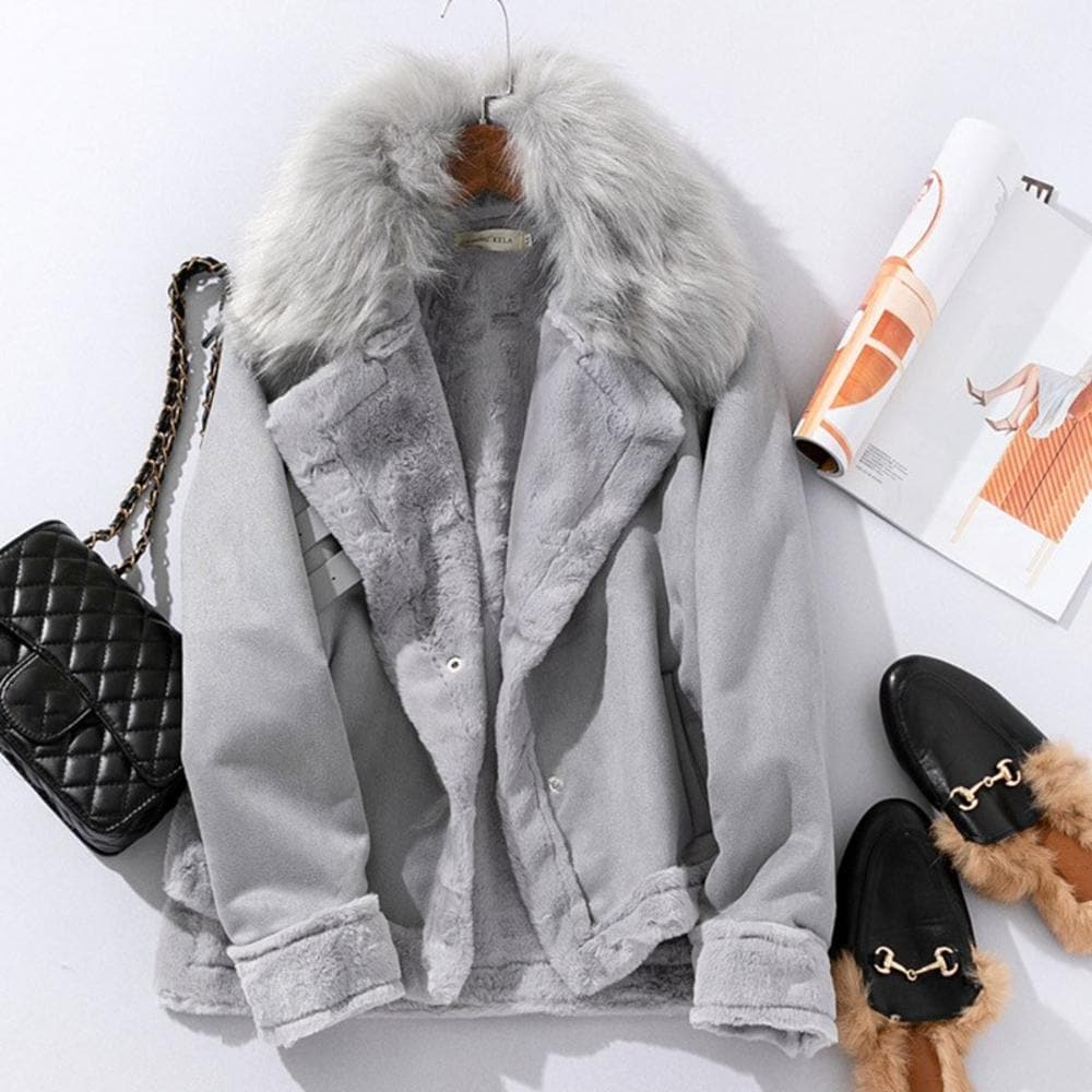 Drune | PRECIOSA SUEDE-JACKE MIT KUNSTLEDER