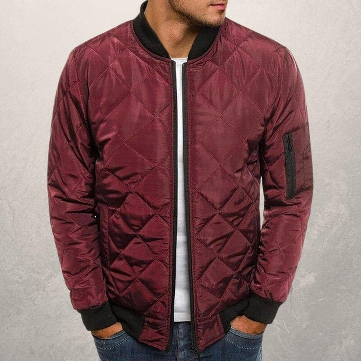 Drune | Bomberjacke diamantgequiltete Utility Bomberjacke