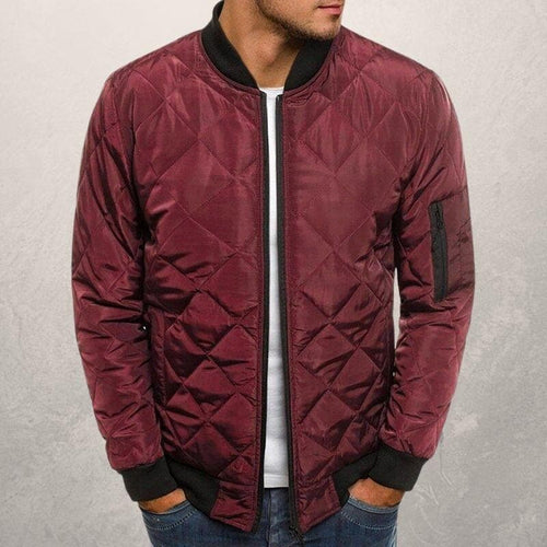 Drune | Bomberjacke diamantgequiltete Utility Bomberjacke