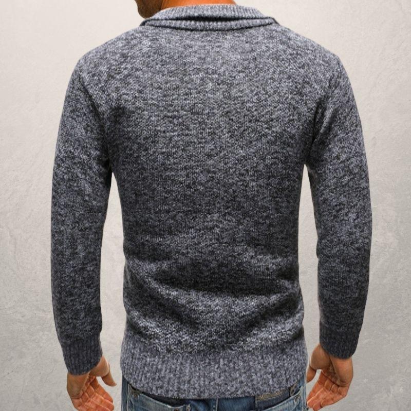 Drune | Gestrickter Halbreißverschluss Gerippte Bündchen Und Saum Legere Passform