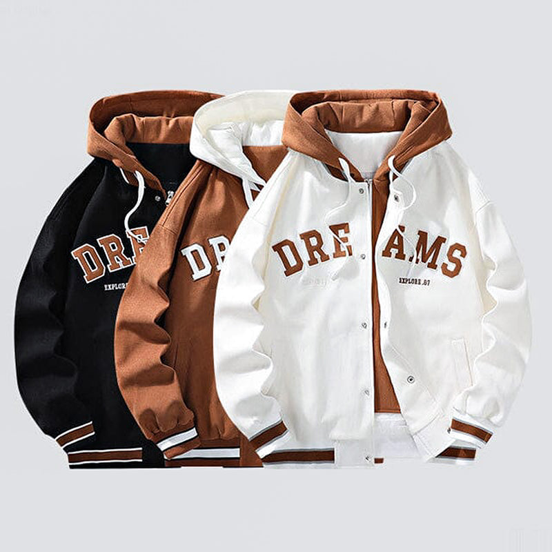 Drune | Kapuzenjacke mit Buchstaben-Print
