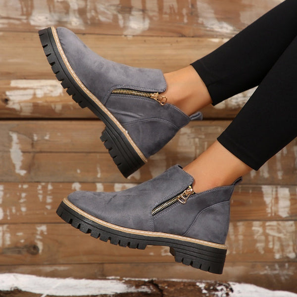 Drune | klassische Leder-Stiefeletten für Damen