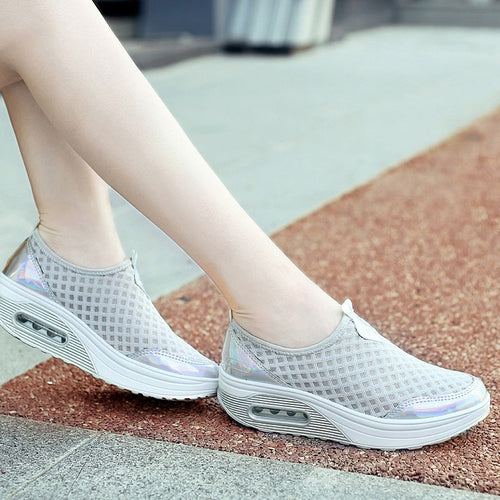 Damen Atmungsaktive Slip-On Sneakers mit Luftpolster-Technologie Drune