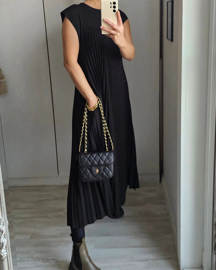 Drune | Ärmelloses Elegantes Plissee Kleid
