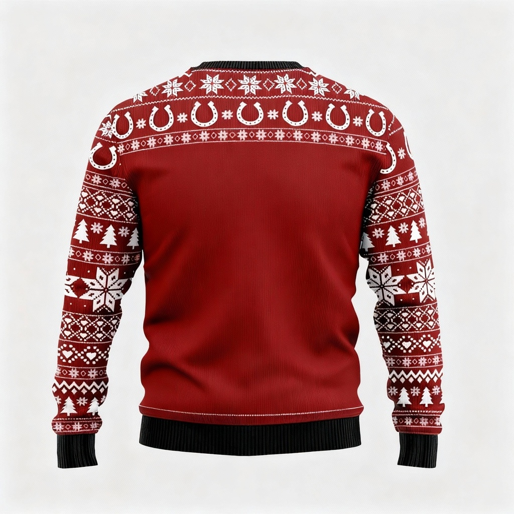 Drune | Weihnachtsgänse Rotes Urlaubs-Icon Pullover