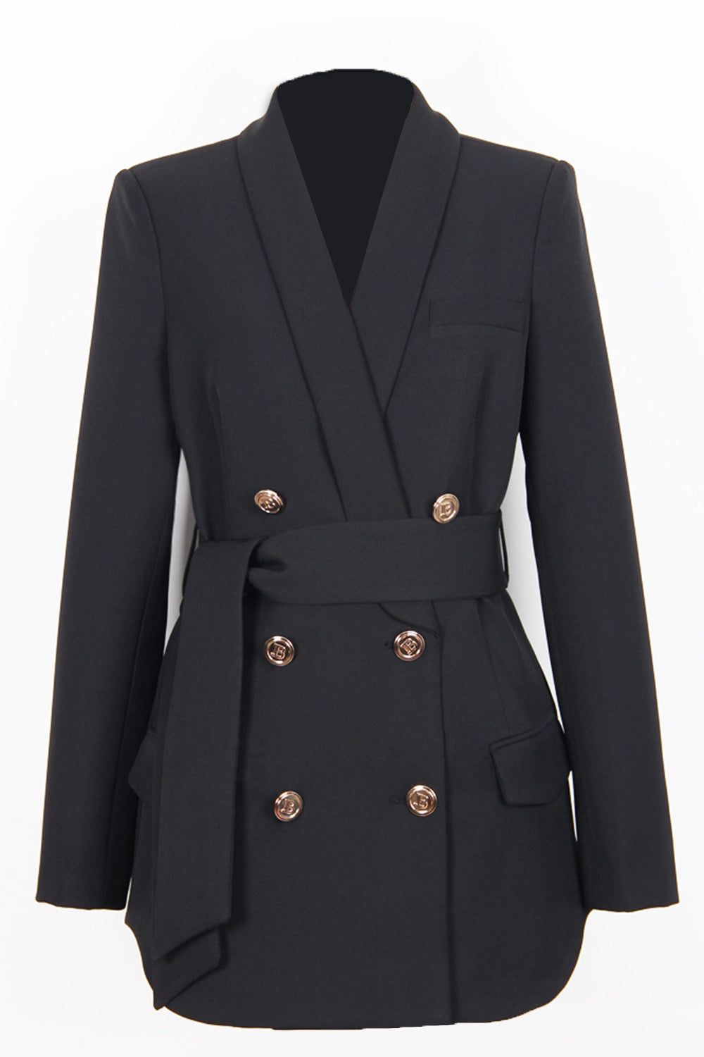 Drune | Blazer mit Bindegürtel Klassisch und Stilvoll