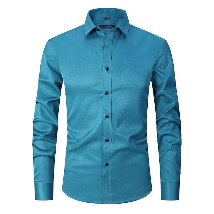 Bügelfreies Stretch Hemd Herren Slim Fit | Drune
