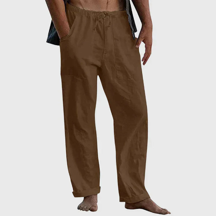 Drune | Lässige Leinenhose mit Kordelzug