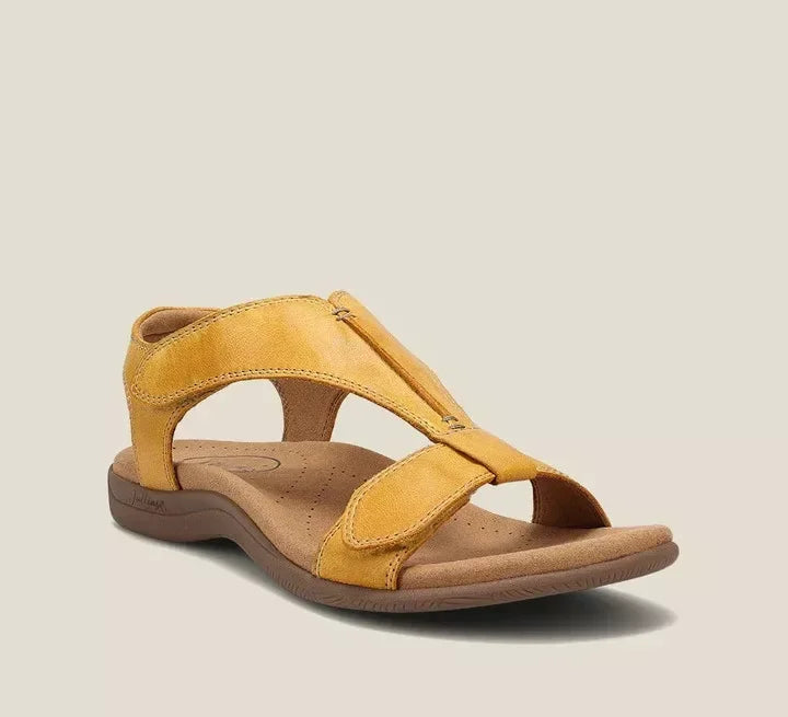 Drune | Luxuriöse orthopädische Sandale mit T-Riemen-Design und Fußgewölbeunterstützung