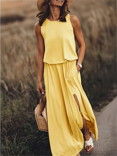 Drune | Damen Schwarzes Modal Boho Maxikleid Farben