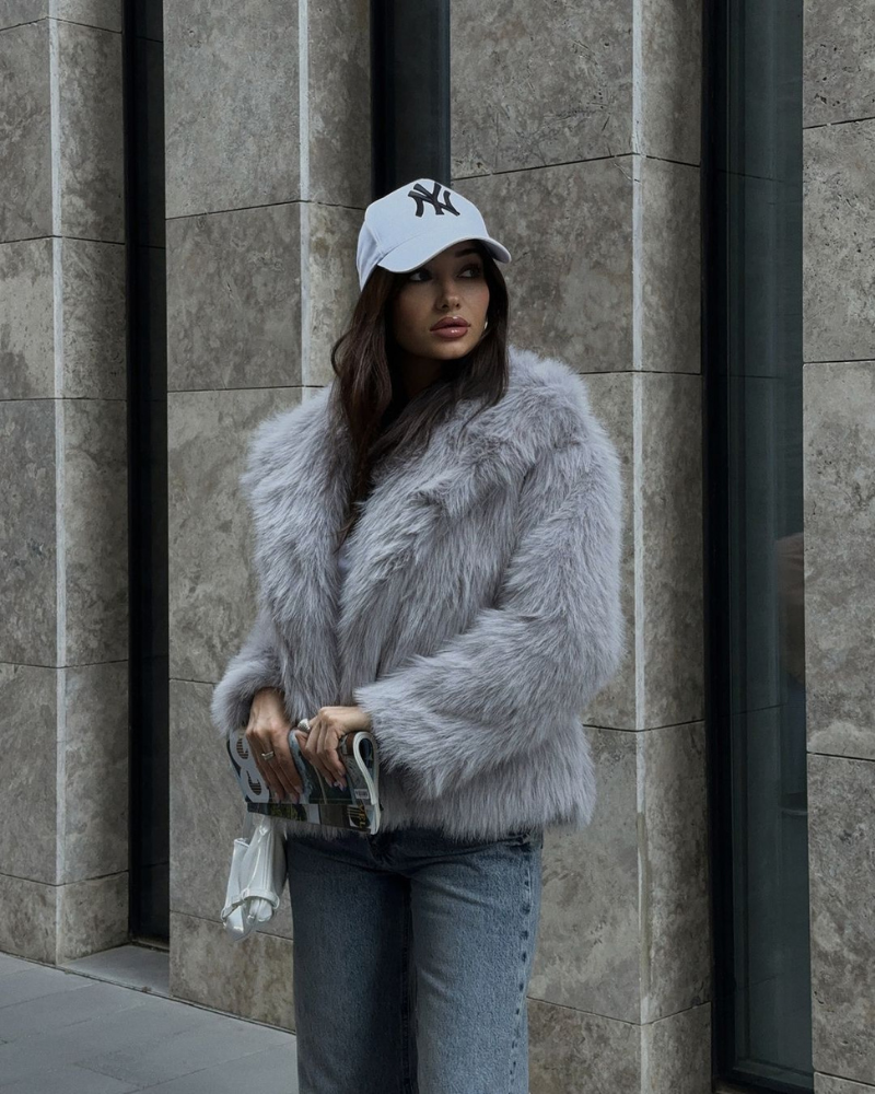 Drune | Flauschige Fell Jacke Damen