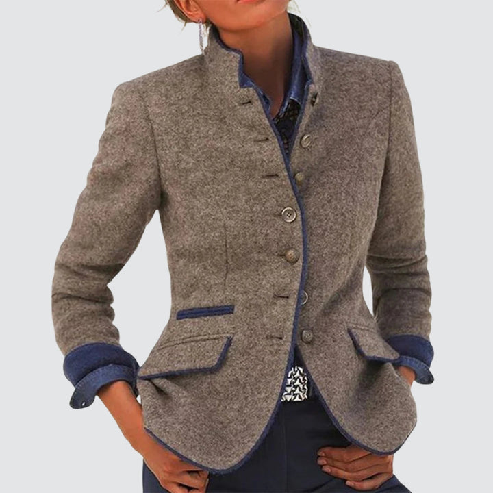 Drune | Elegante einfarbige Damenjacke
