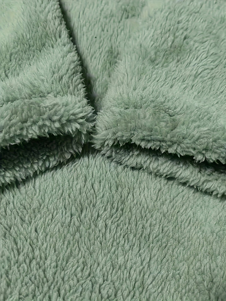 Drune | Lang Teddy Tunika mit Taschen Polyester Warm und Stilvoll