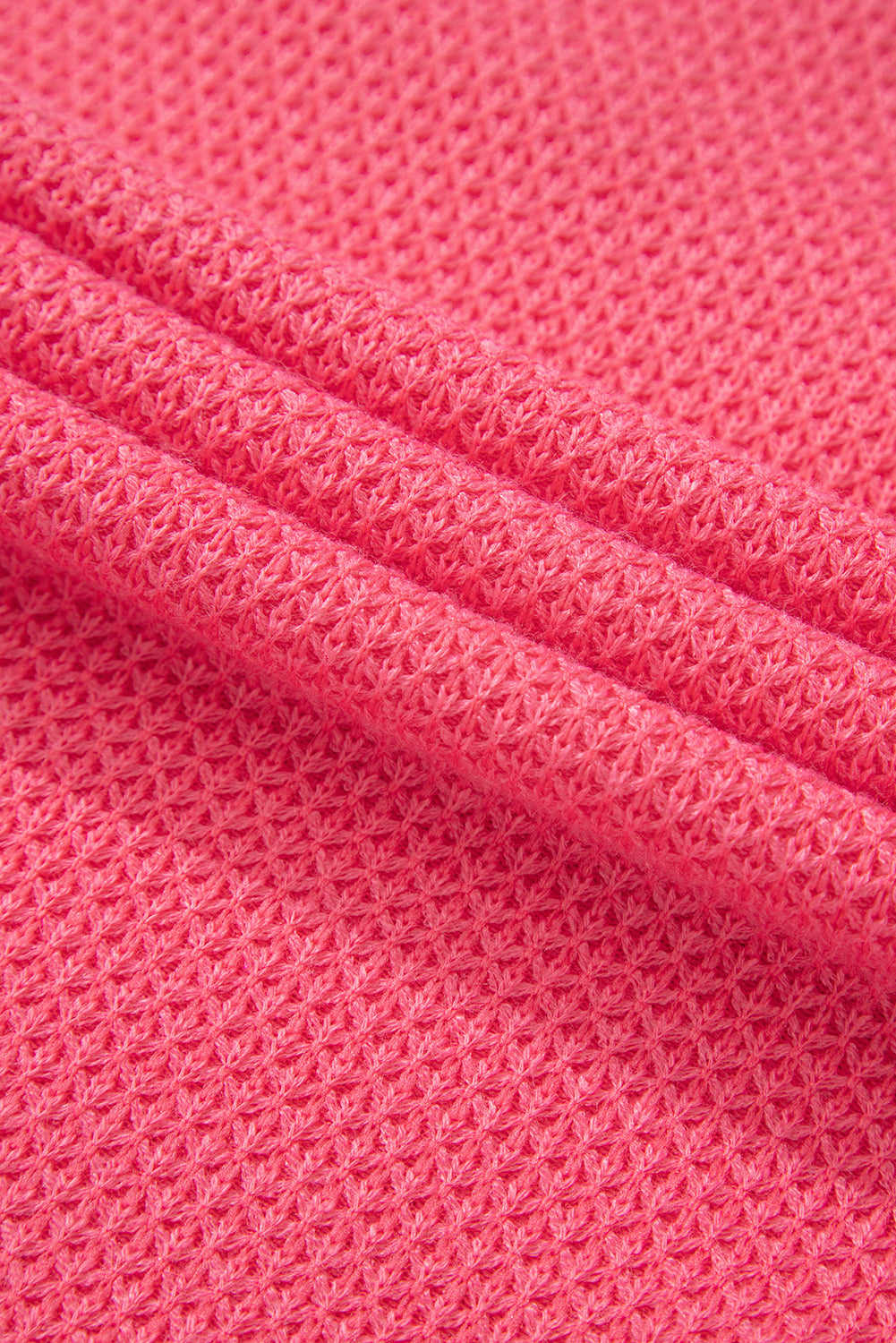 Drune | Zweifarbige Waffelstrickhemdjacke Baumwollmischung Lebendiger Komfort