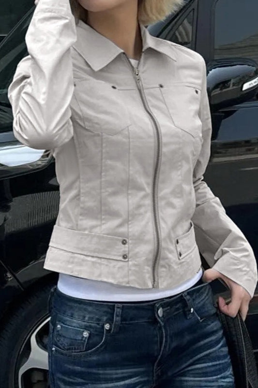 Drune | Up Solid Color Utility Jacket