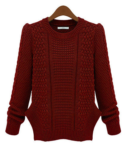 Damen Grobstrickpullover mit strukturierter Maschenoptik und lässigem Schnitt Drune