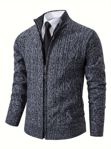 Drune | Strickcardigan mit Reißverschluss und Muster Acryl Bequem und Warm