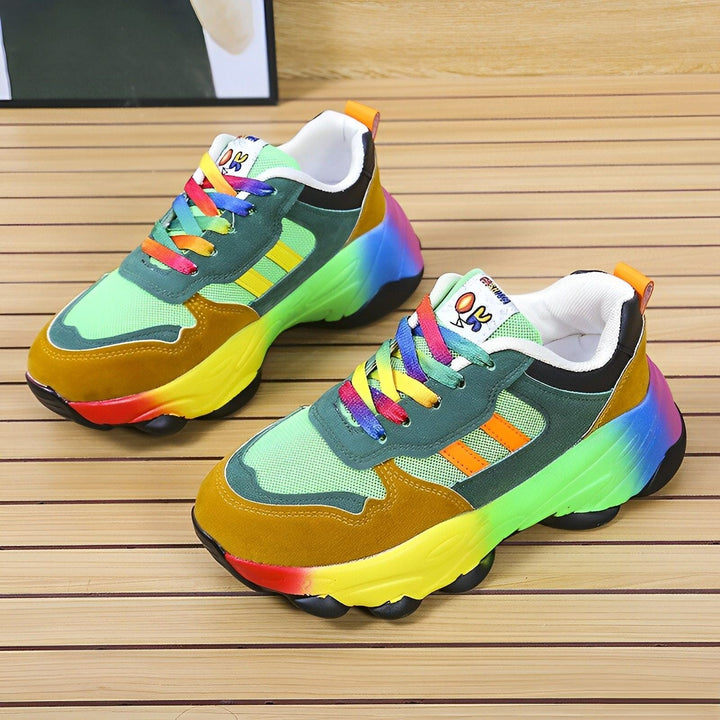 Drune - bunte klobige Turnschuhe für Damen | Multicolor Design Sneaker Damen