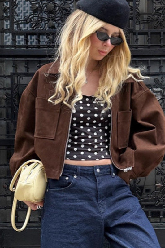 Drune | Wildleder Oversized Vintage Jacke