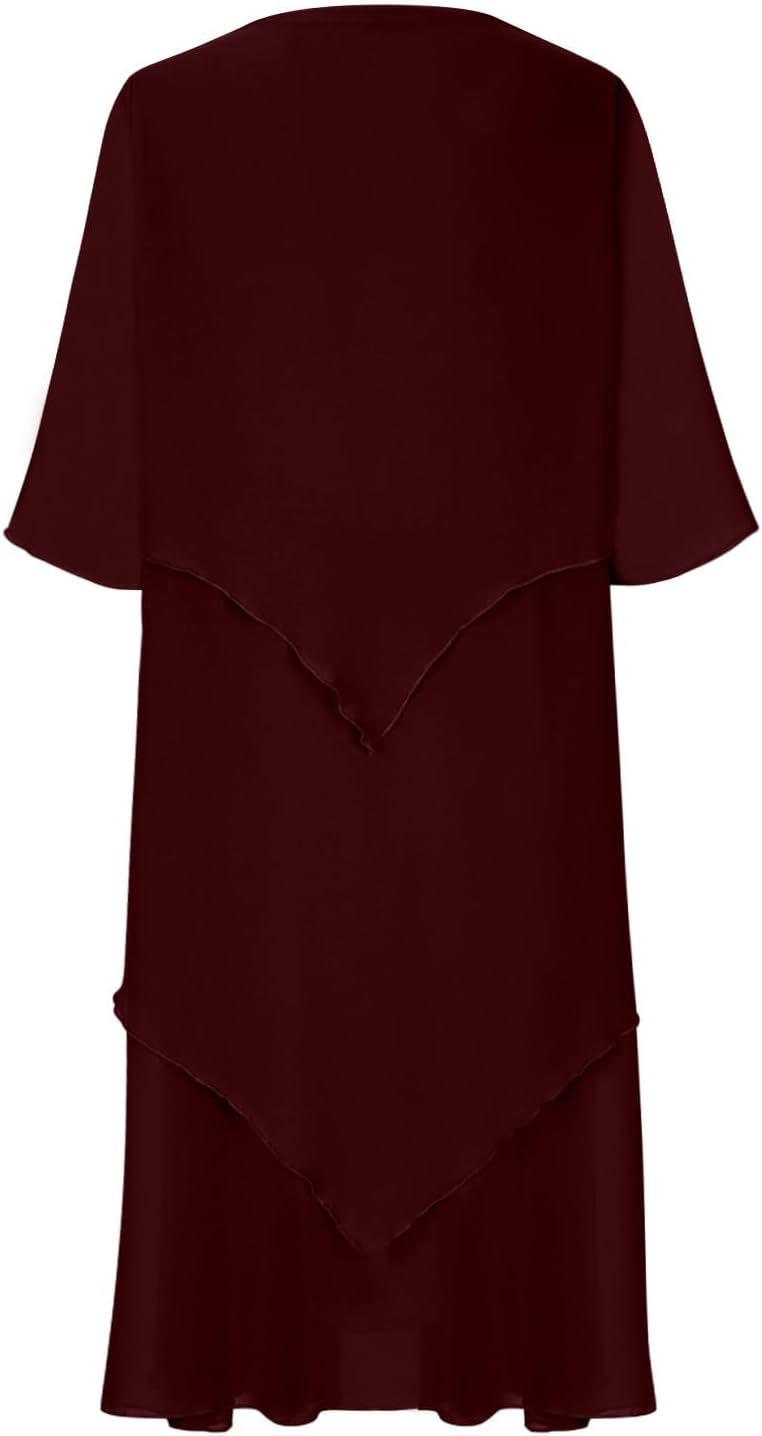 Drune | Elegantes Chiffonkleid mit Lagen-Look