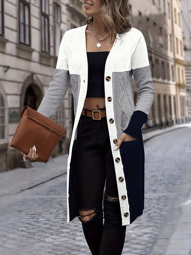 Drune | Ein-Knopf Woll Strickcardigan für Damen - Perfekt für den Alltag