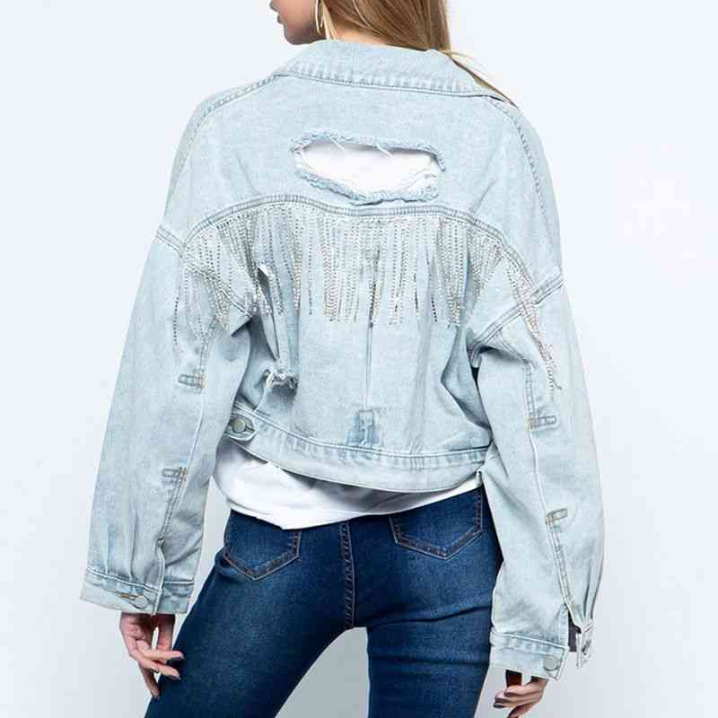 Drune | Zeitgenössische Denim Jacke mit Kragen