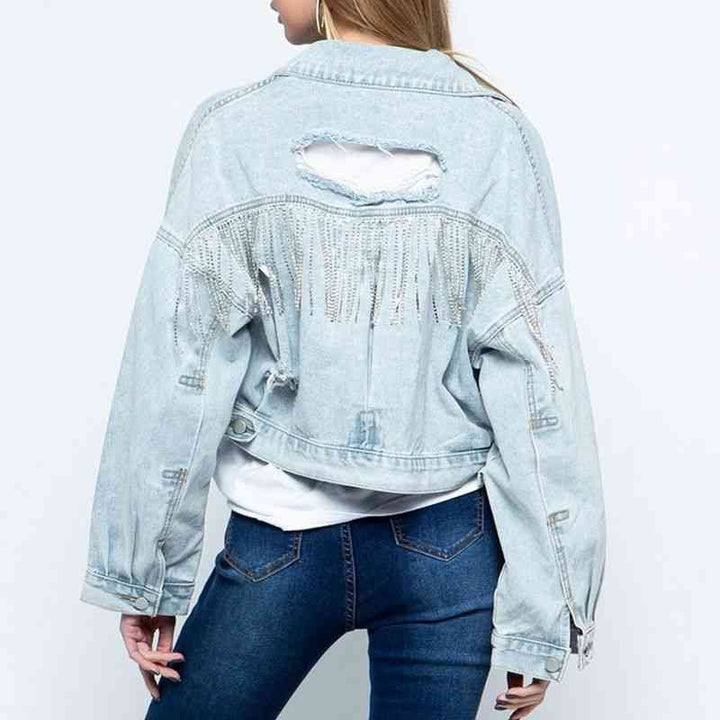 Drune | Zeitgenössische Denim Jacke mit Kragen