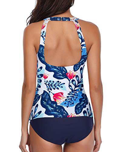 Drune | Hochgeschlossenes Halter Scoop Back Tankini Mit Shorts