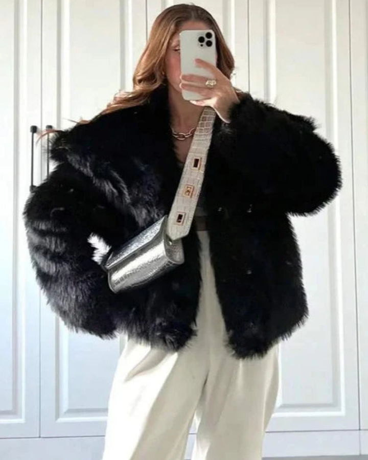 Drune | Flauschige Fell Jacke Damen