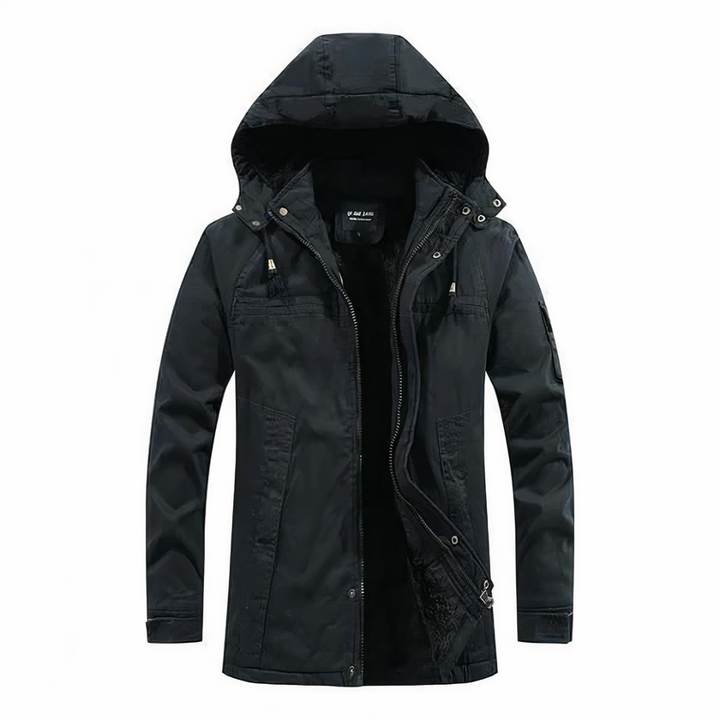 Drune | Winterjacke Mit Kapuze Und Warmem Futter Für Herren