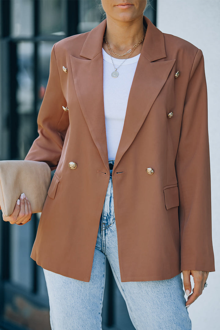 Drune | Doppelreiher-Reverskragen Langarm Blazer