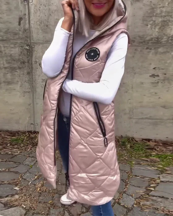 Drune | Lässige Steppjacke mit Kapuze und Reibverschluss
