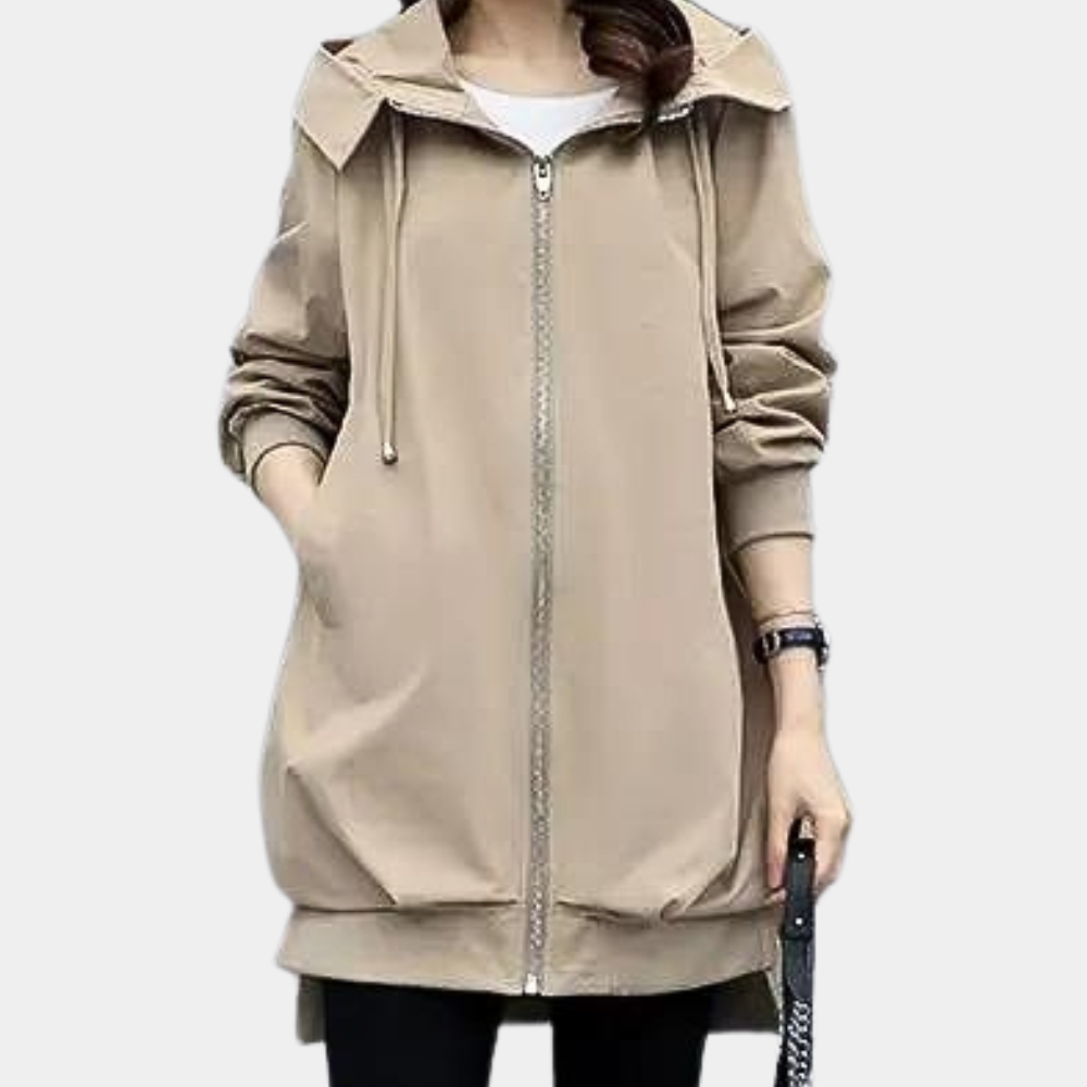 Drune | Moderne Lange Jacke für Damen für den Herbst