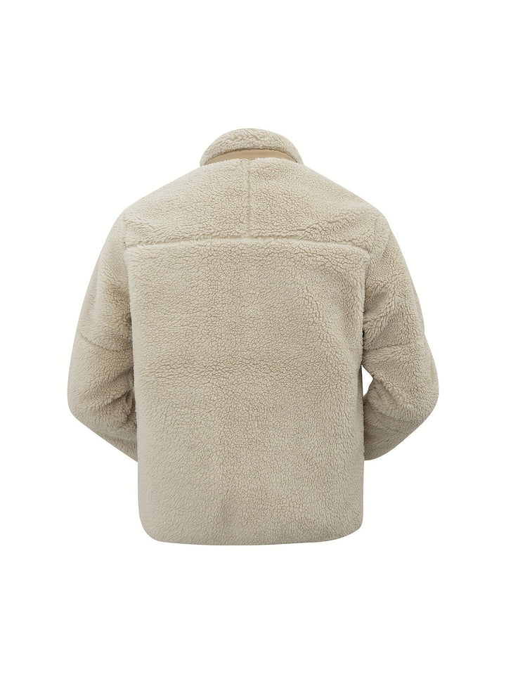 Drune | Hochgeschlossener Winter-Teddyjacke
