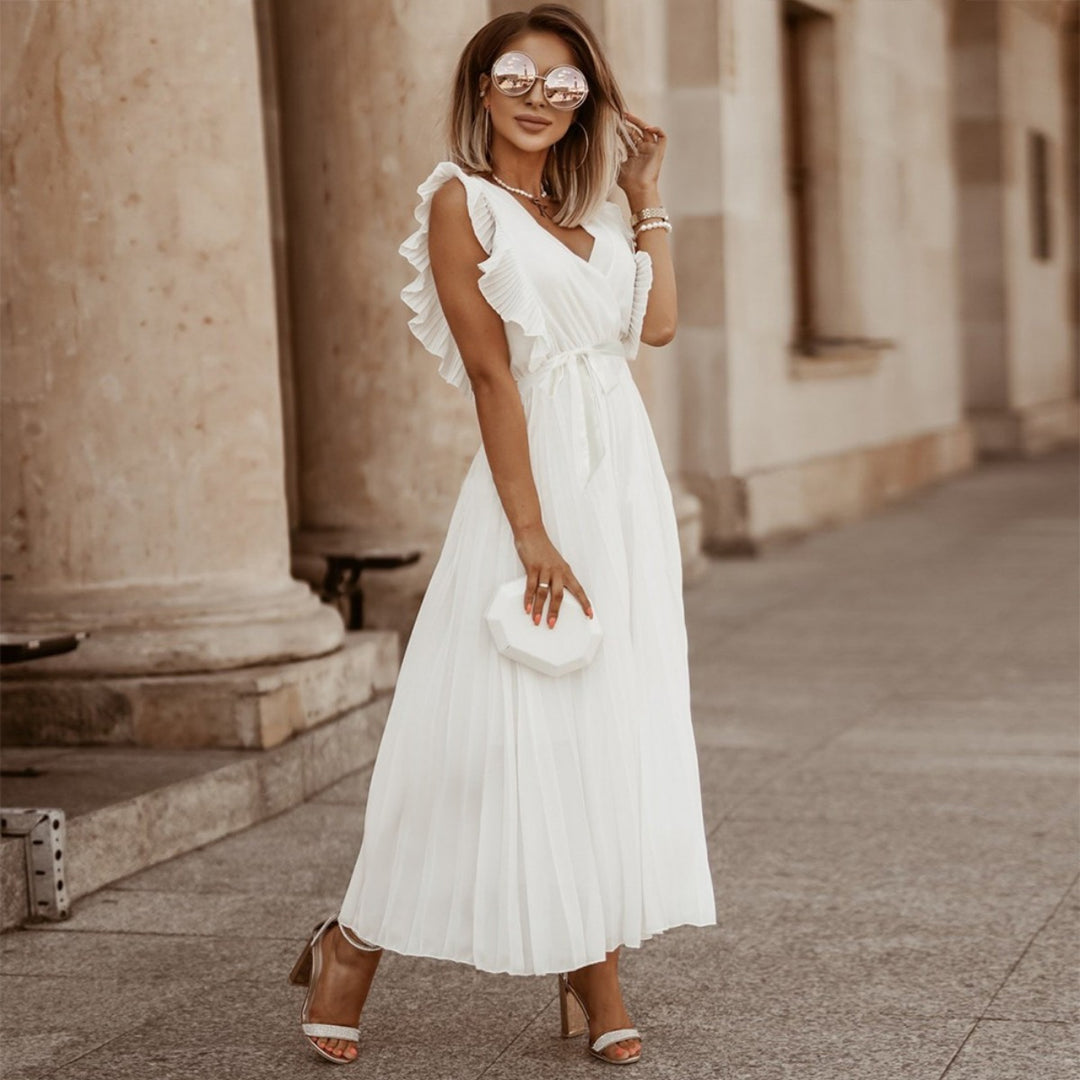 Drune | Plissee-Kleid aus Chiffon