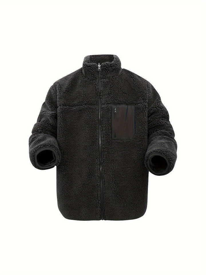 Drune | Hochgeschlossener Winter-Teddyjacke