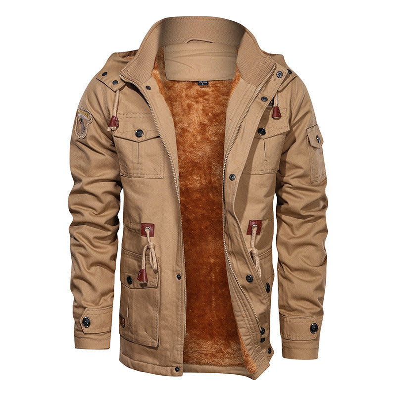 Drune | Herren gefütterte Baumwollwinterjacke