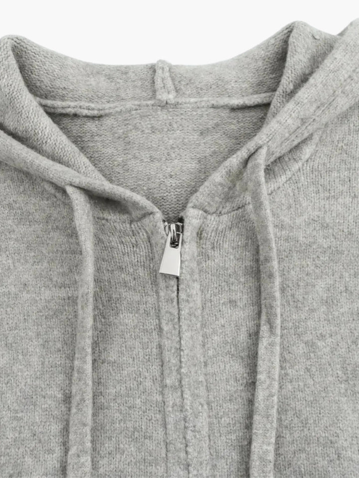 Drune | Strickjacke Mit Kapuze Und Reißverschluss