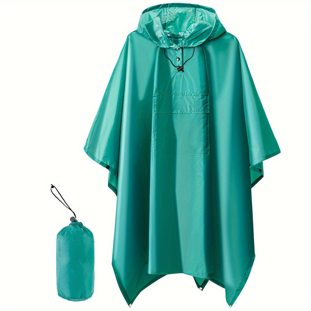 Drune | Wasserdichter Faltbarer Regenponcho Mit Kapuze