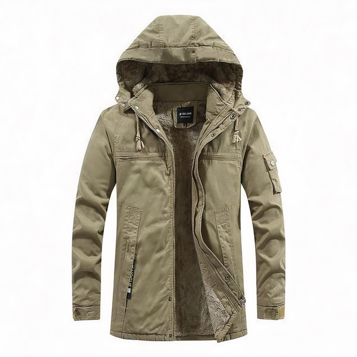 Drune | Winterjacke Mit Kapuze Und Warmem Futter Für Herren